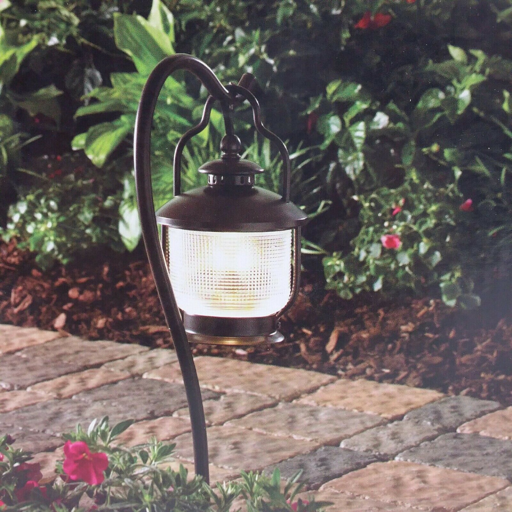 Hampton Bay Bronze Outdoor Landscape Path Light